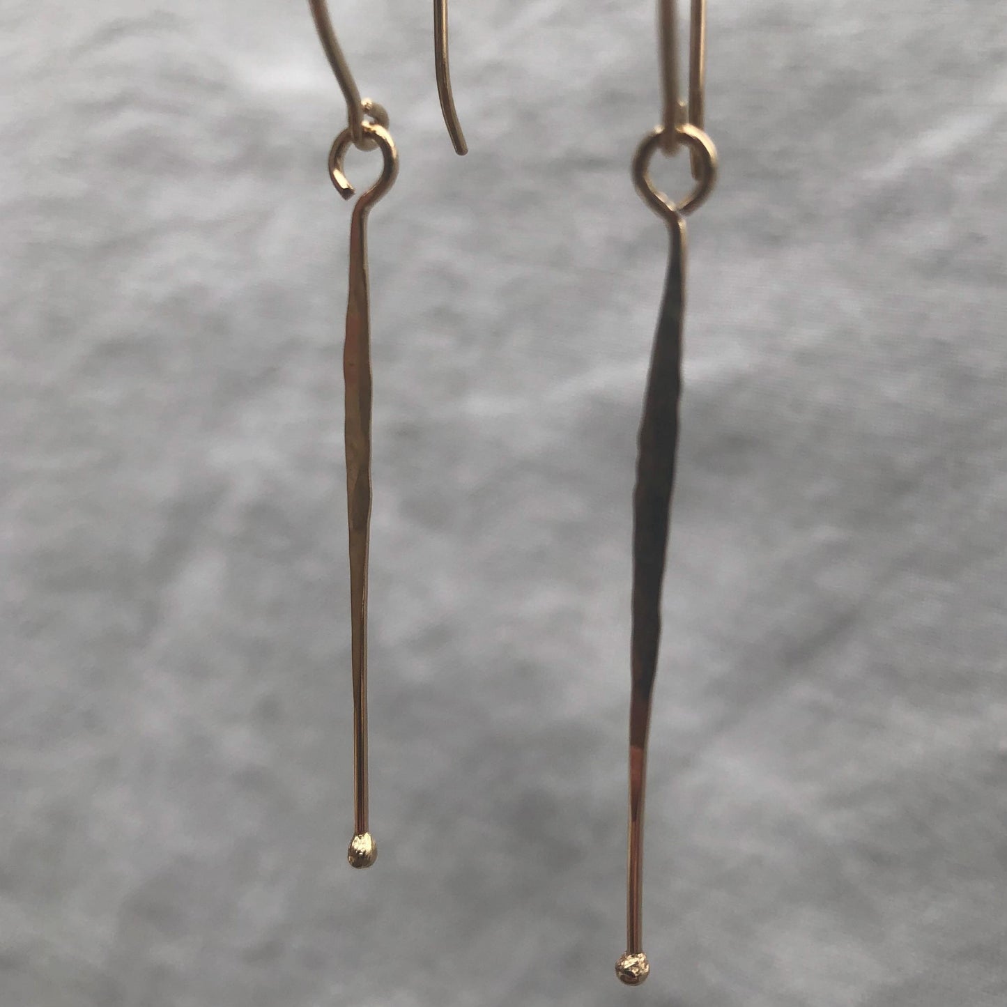 Solid gold statement earrings // Jellyfish earrings