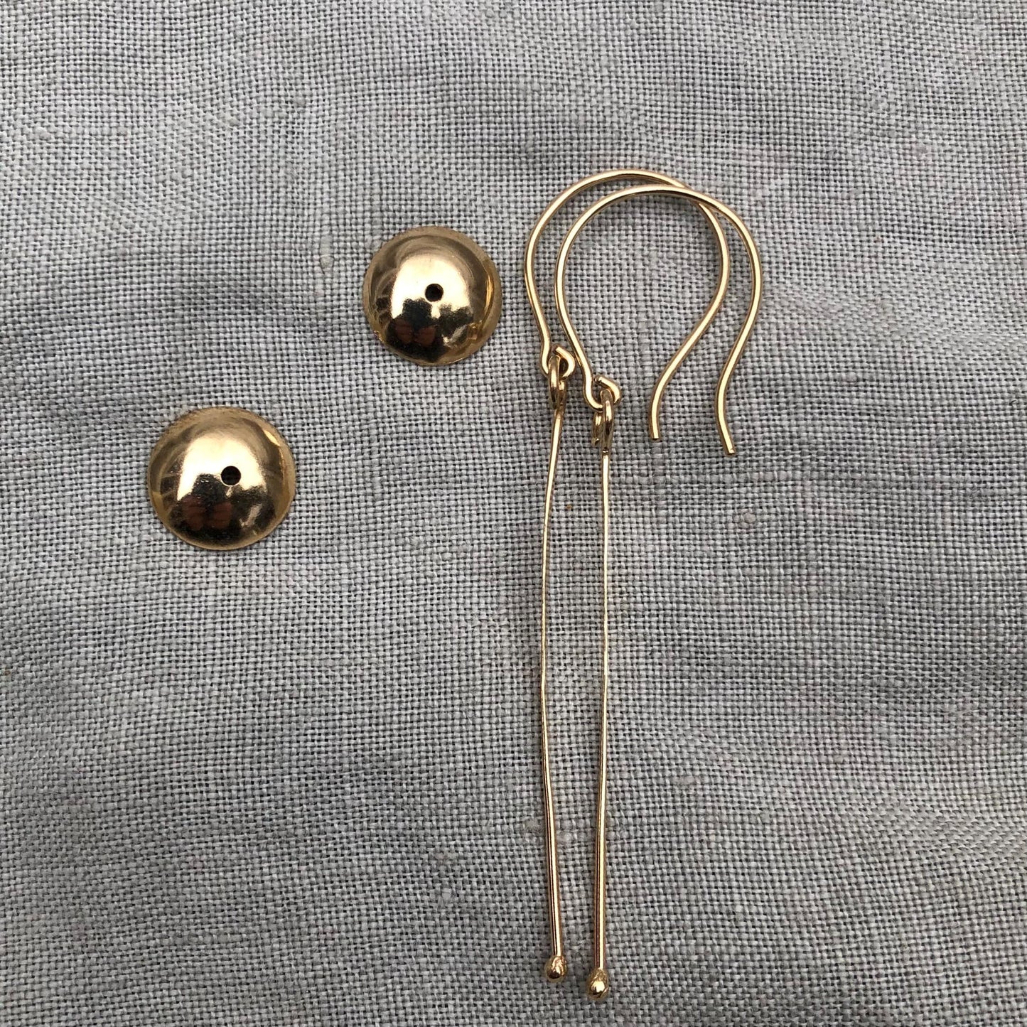 Solid gold statement earrings // Jellyfish earrings