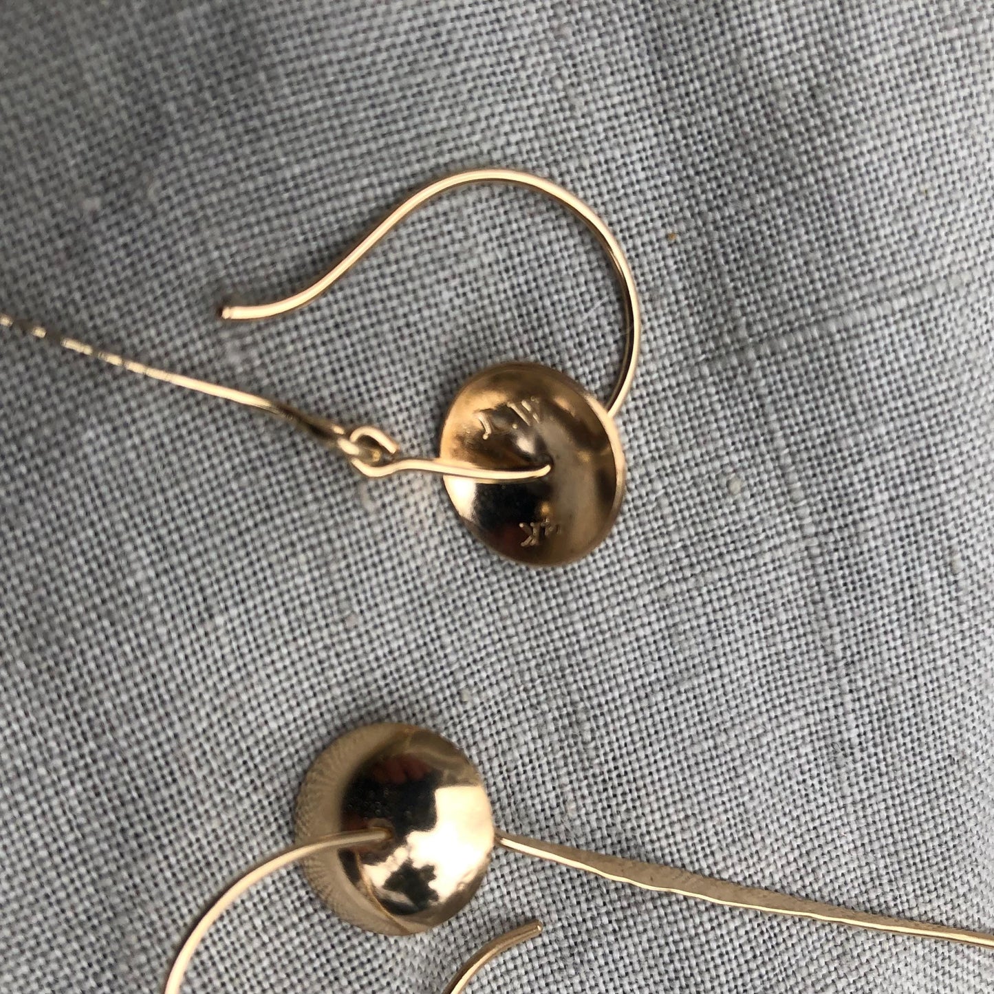 Solid gold statement earrings // Jellyfish earrings