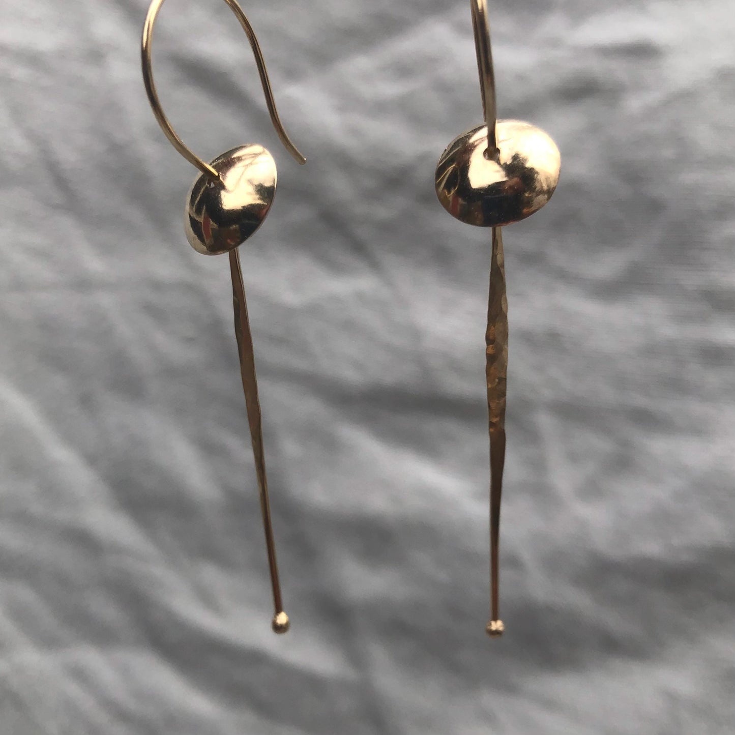 Solid gold statement earrings // Jellyfish earrings
