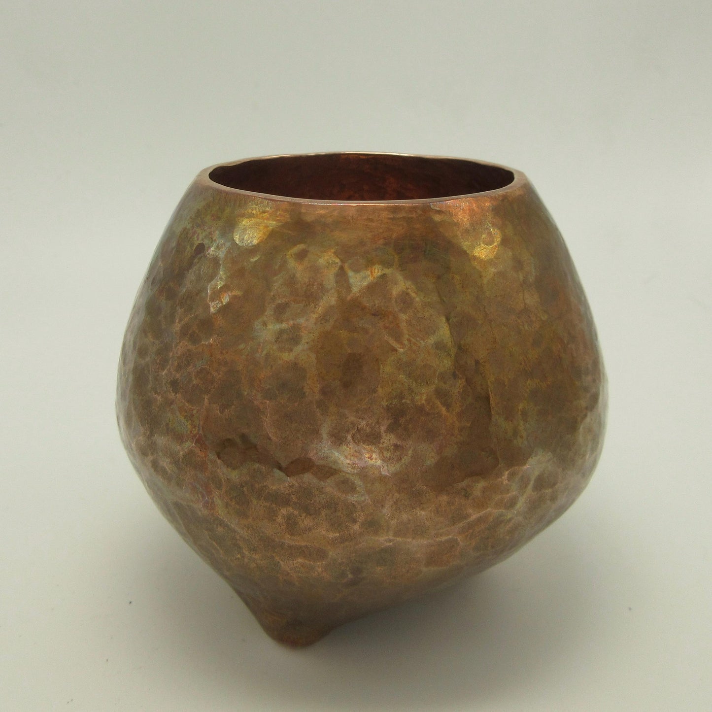 Fat Pot no. 2 in hammer-raised copper