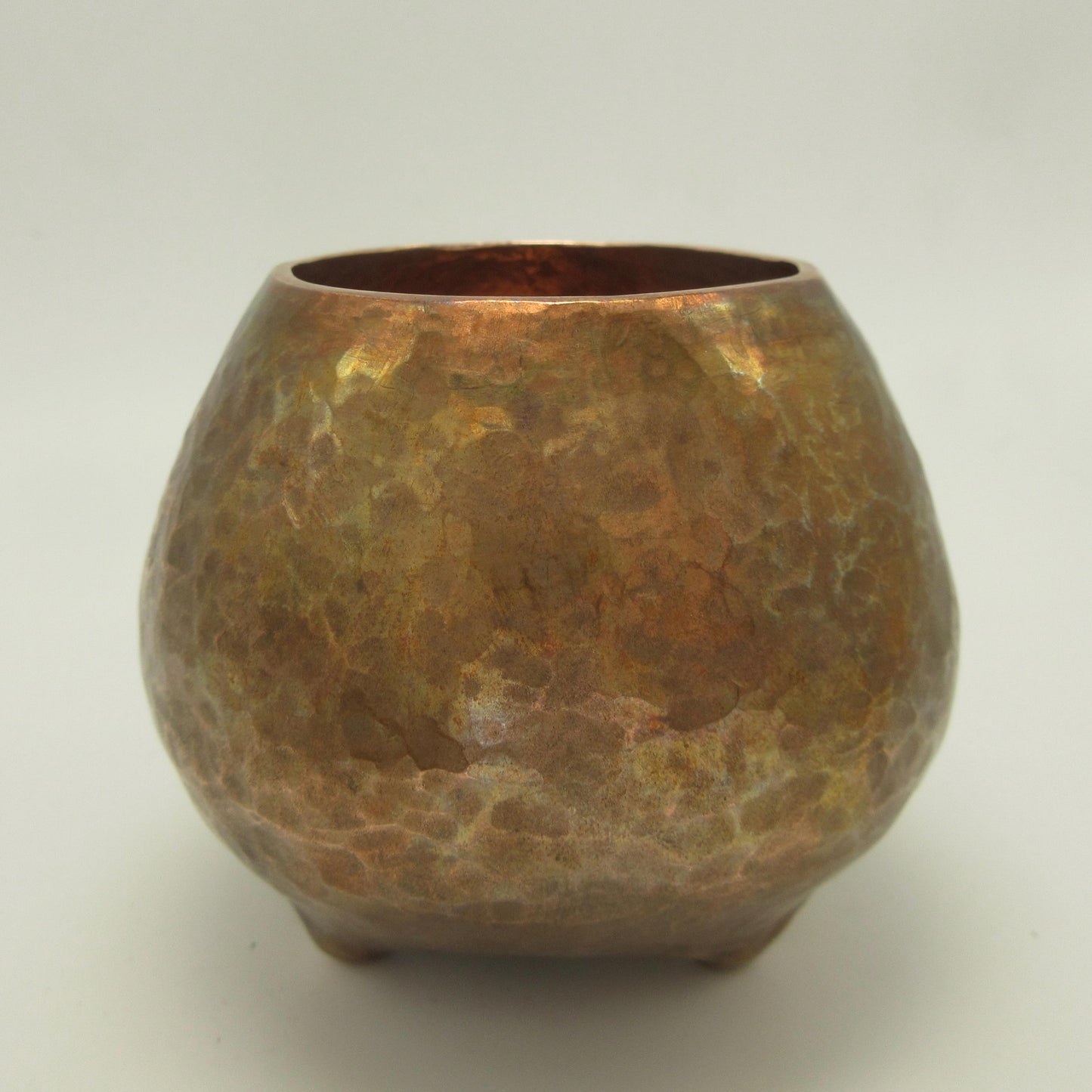 Fat Pot no. 2 in hammer-raised copper