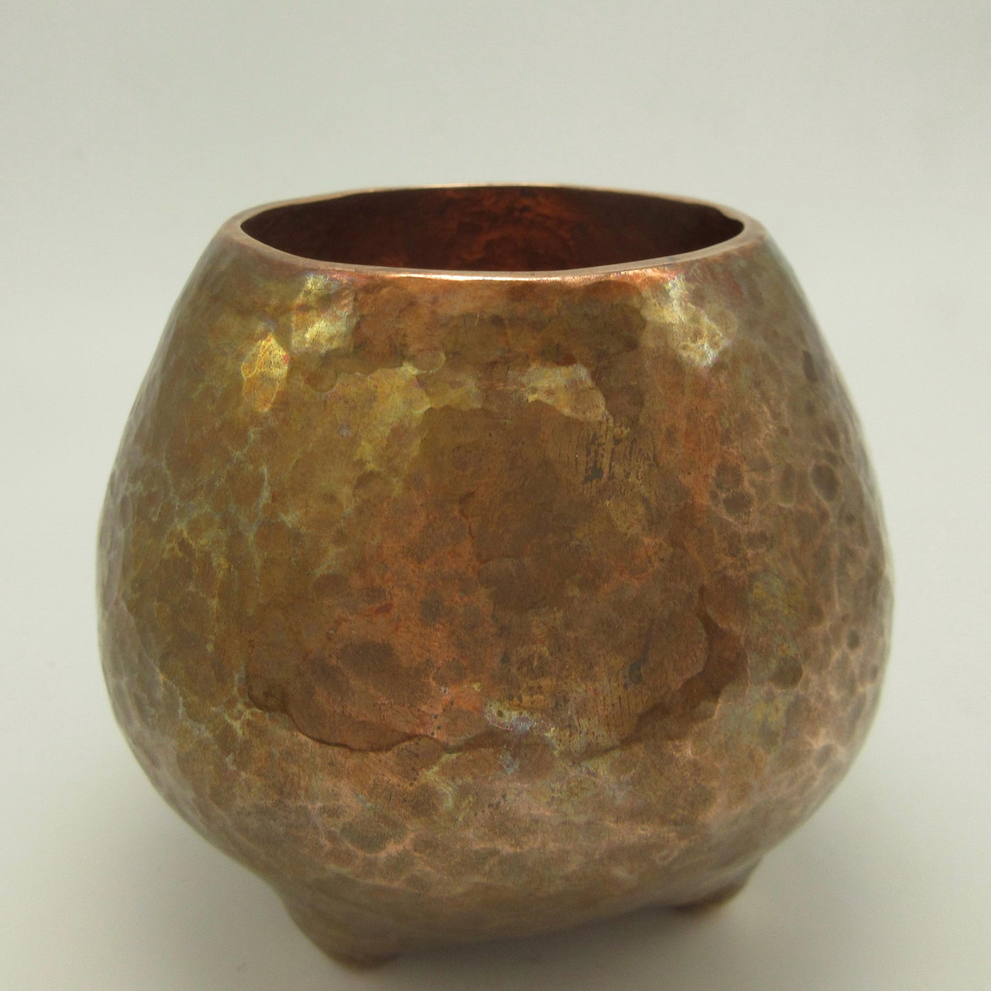 Fat Pot no. 2 in hammer-raised copper