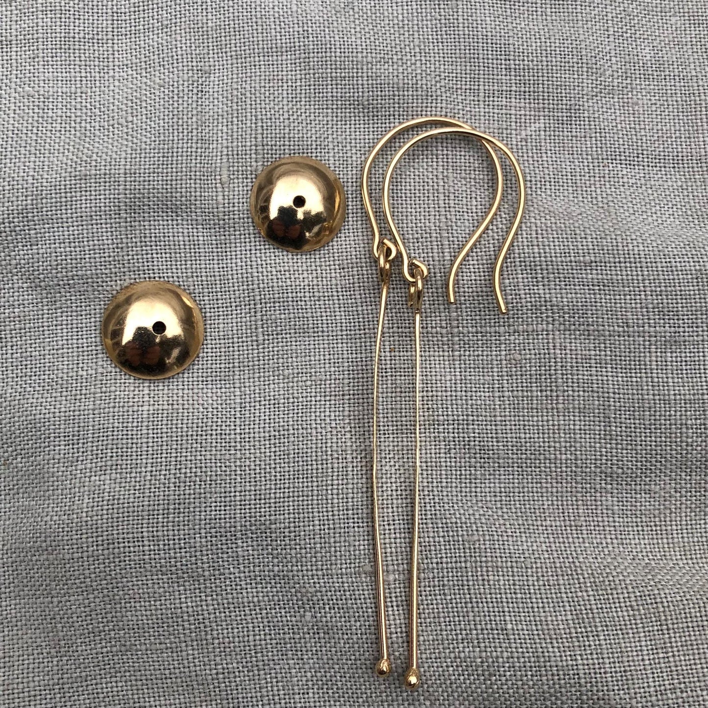 Solid gold statement earrings // Jellyfish earrings