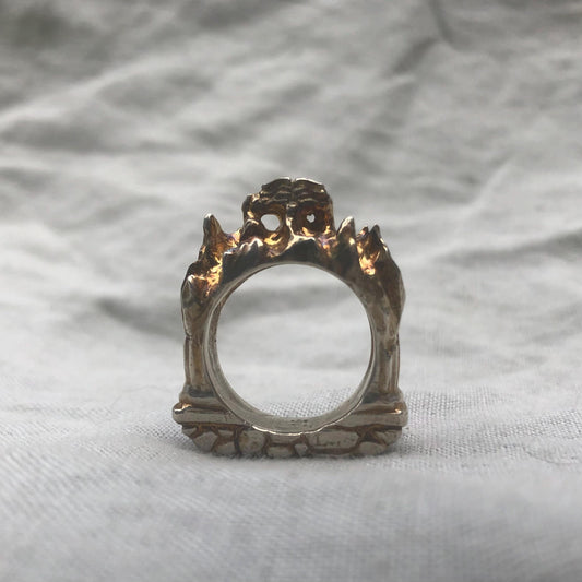 Shakespeare Sonnet 55 Ring in argentium sterling silver / Eternal love ring / Writer's ring