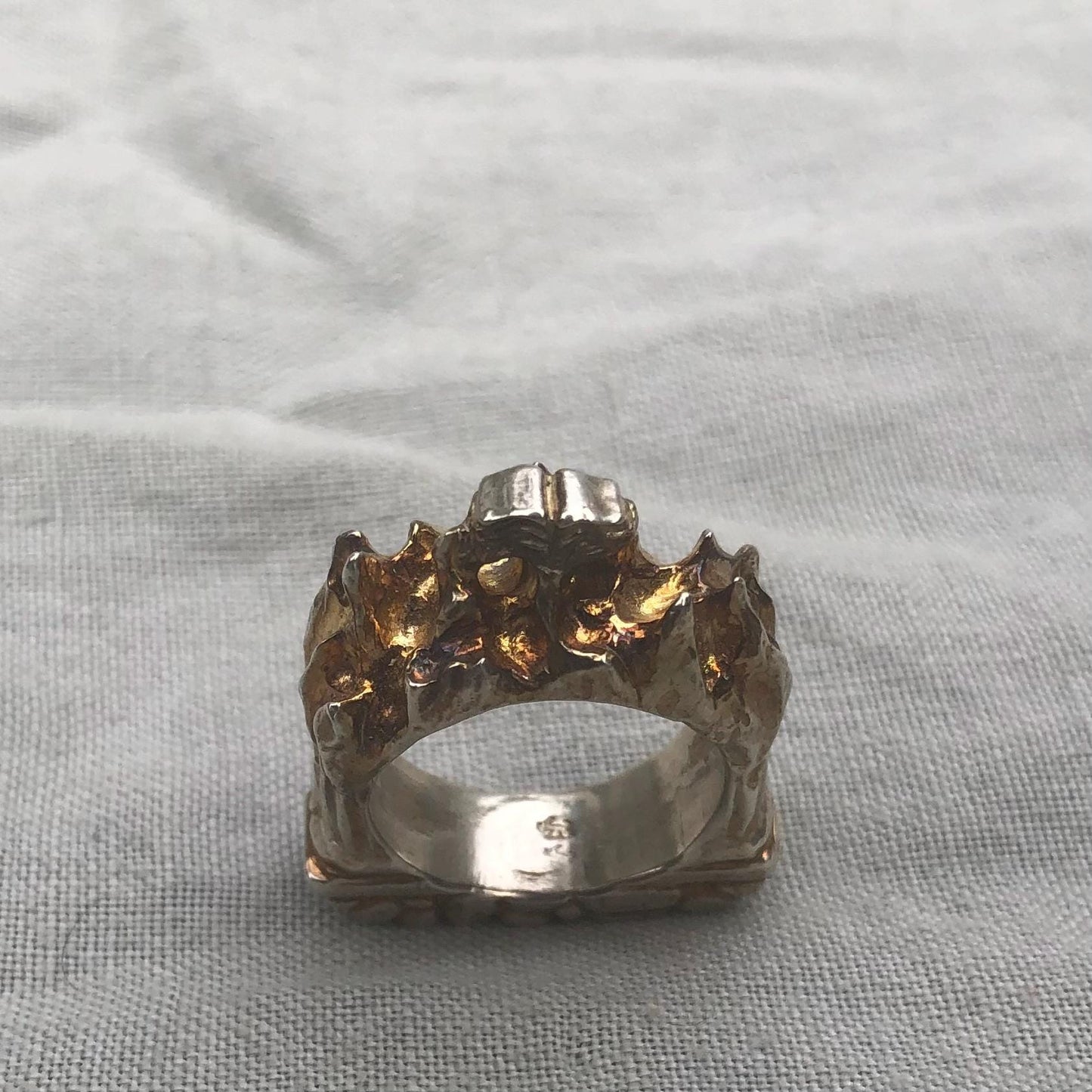 Shakespeare Sonnet 55 Ring in argentium sterling silver / Eternal love ring / Writer's ring