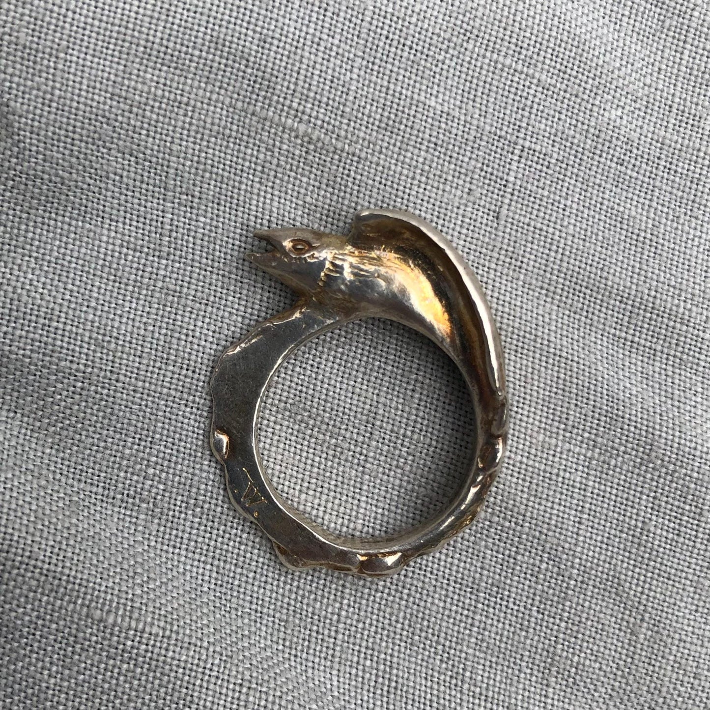 Shakespeare Sonnet 29 ring / Bird ring / Lark arising ring / Joy ring / Love ring / 25th anniversary ring